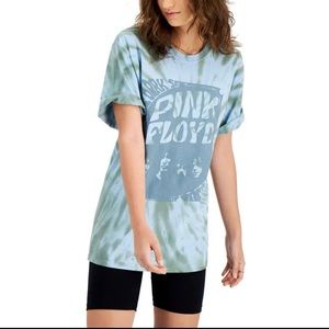Junk Food Womens Pink Floyd Tie Dye T-Shirt SMALL